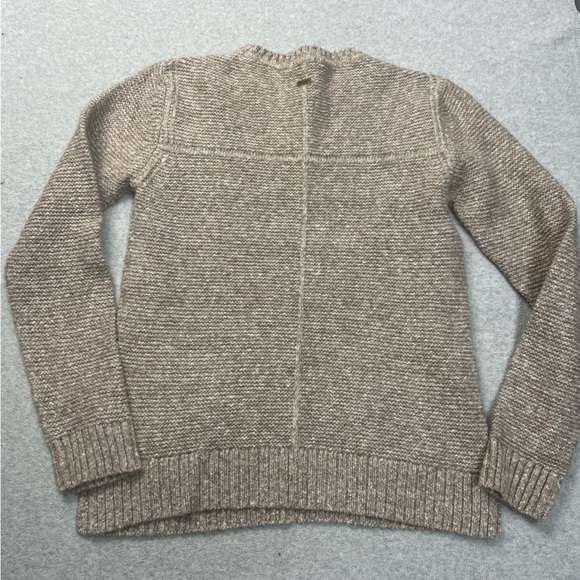 Barbour Sweater Womens 8 Brown Malvern Crew Neck Pullover Long Sleeve Knit - Picture 6 of 7